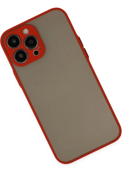 iPhone 15 Pro Kılıf Montreal Silikon Kapak - Kırmızı modelleri