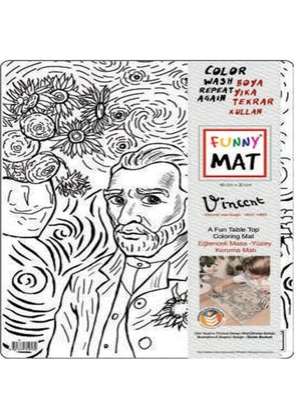 Funny Mat - Vıncent Van Gogh 30 x 40 cm