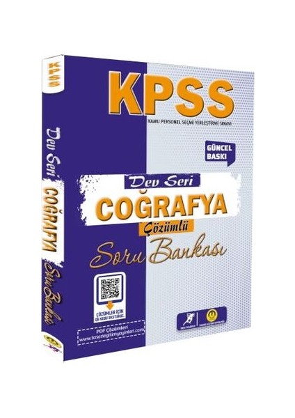 Tasarı Yayınları Kpss Dev Seri Coğrafya Soru Bankası