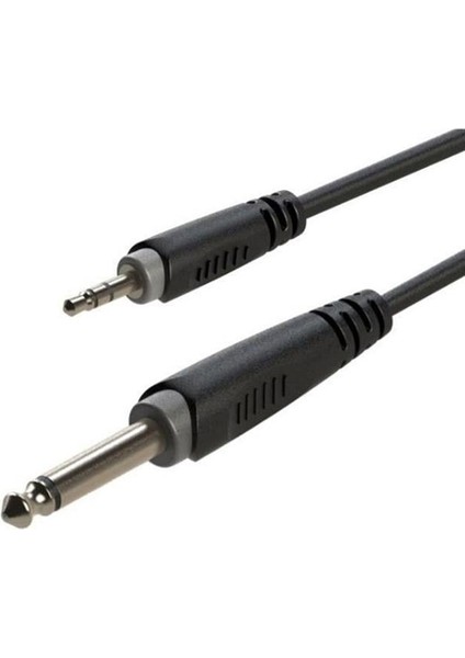 Rx K13501 3.5 mm Stereo Erkek / Mono Gitar Erkek 1 Metre Ara Kablo