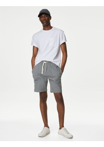 Saf Pamuklu 2'li Örme Şort Seti fiyatları