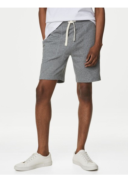 Saf Pamuklu 2'li Örme Şort Seti indirimleri