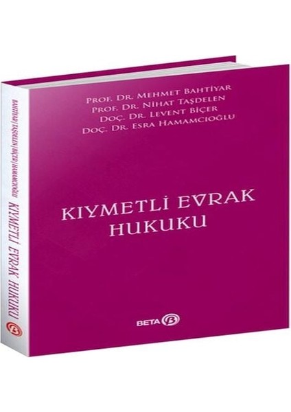 Kıymetli Evrak Hukuku