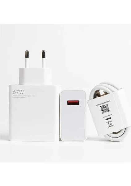 Xioami Uyumlu Mdy-12-Eh 67W 6A %100 Orjinal Şarj Adaptörü ve USB Kablo fiyatları
