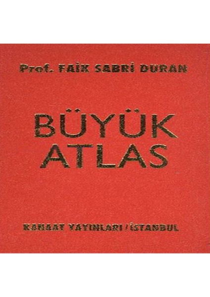 Kanaat Büyük Atlas (Ciltli)