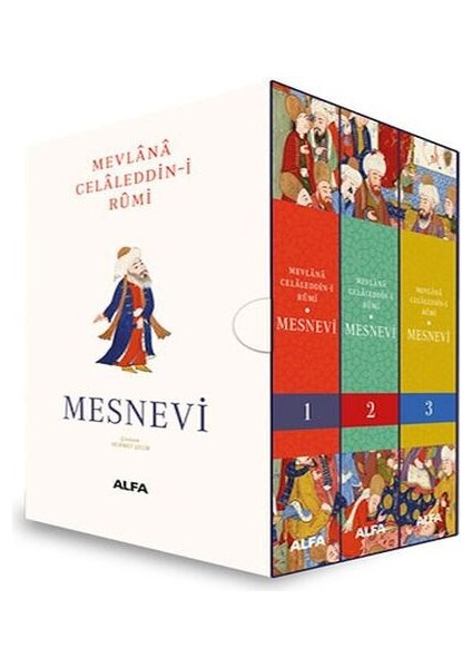 Mesnevi 1-2-3 (Kutulu Set)