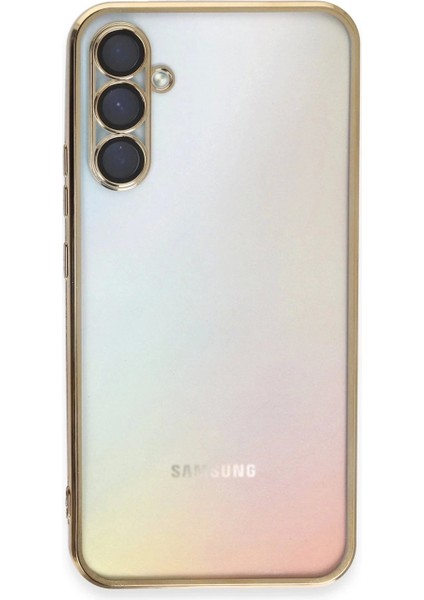 Samsung Galaxy A54 5g Kılıf Lensli Silikon - Gold fiyatları