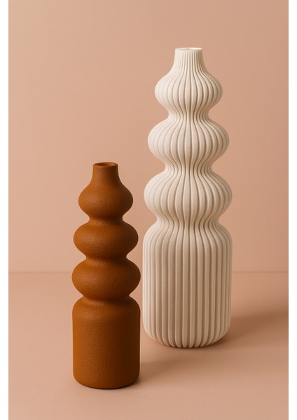 Aura Ikili Dekoratif Vazo Seti - 3D Baskı fiyatları