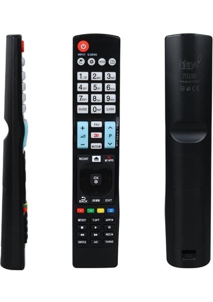Lg Küçük Kalıp AKB74455403 Smart My Apps Tuşlu LCD LED Tv Kumanda