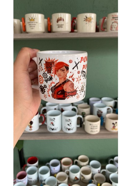 Kırmızı 200 ml Seramik Fincan, Şık ve Kullanışlı Kahve Veya Çay Bardağı