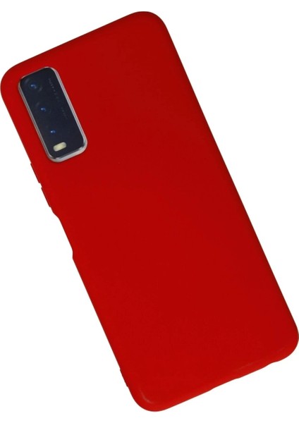 Vivo Y11S Kılıf Nano Içi Kadife Silikon - Kırmızı fiyatları