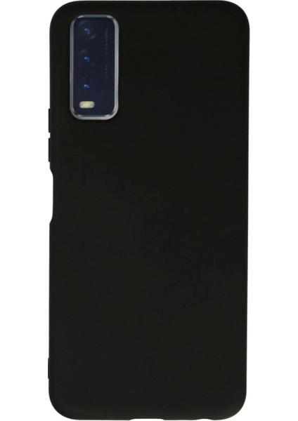 Vivo Y11S Kılıf Nano Içi Kadife Silikon - Siyah