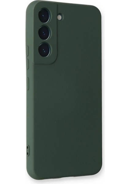 Samsung Galaxy S22 Plus Kılıf Nano Içi Kadife Silikon - Koyu Yeşil fiyatları