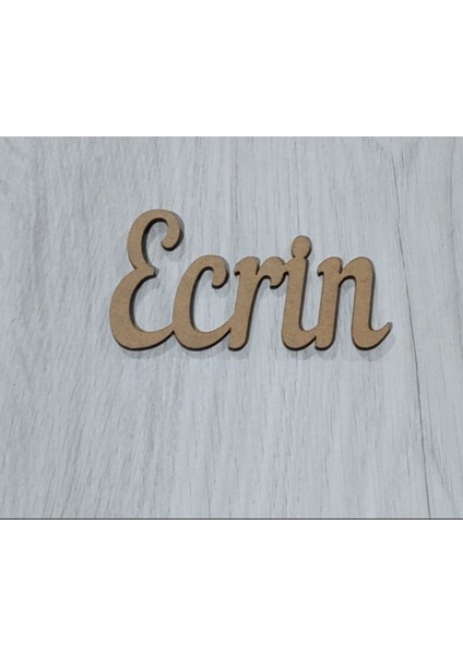 Küçük Ahşap Isim Etiketi 15X10CM, Kahverengi Doğal Tasarım