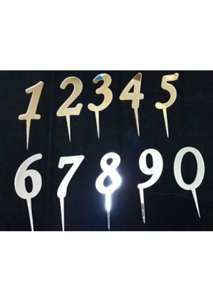 Turuncu Renk 2 Rakamı Pleksi Doğum Günü Pasta Süsü MSC105 fiyatları