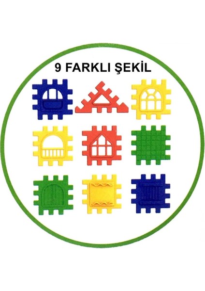 Bfs Puzzle City 3D Yapı ve Tasarım Blokları 64 Parça modelleri