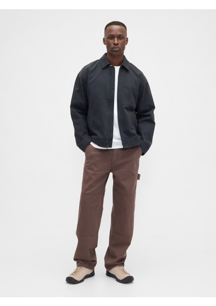 Erkek Kahverengi Relaxed Washwell Pantolon