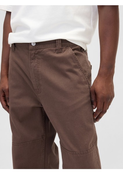 Erkek Kahverengi Relaxed Washwell Pantolon modelleri