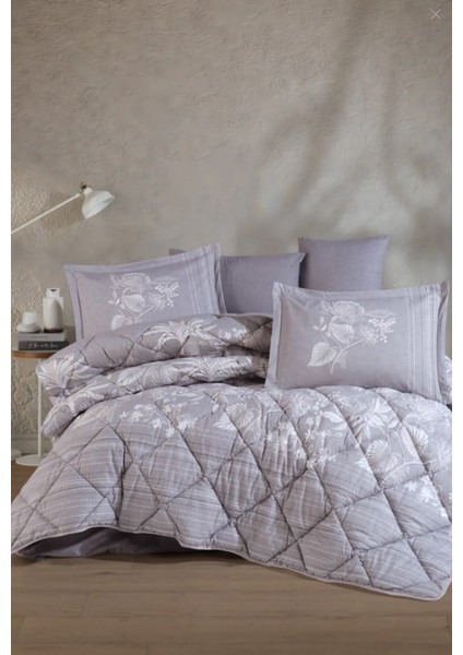 Çift Kişilik Ranforce Uyku Seti Vera V1 Lila