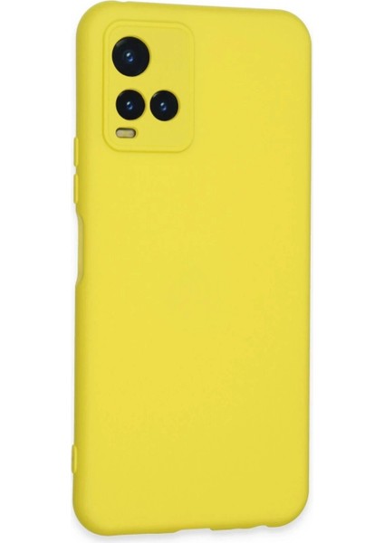 Vivo Y21S Kılıf Nano Içi Kadife Silikon - Sarı fiyatları