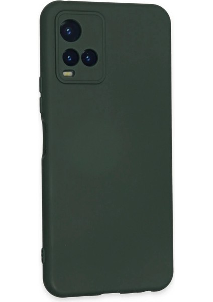 Vivo Y21S Kılıf Nano Içi Kadife Silikon - Koyu Yeşil fiyatları