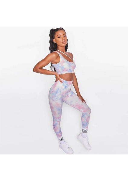 Batik Desenli Yüksek Bel Spor Tayt fiyatları