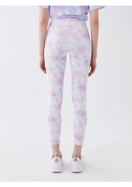 Batik Desenli Yüksek Bel Spor Tayt indirimleri