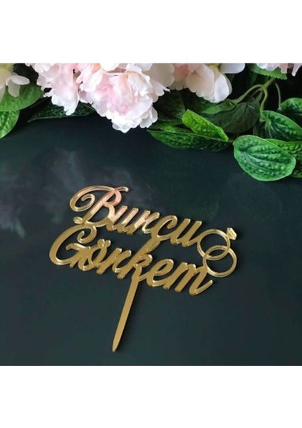 Turuncu Pleksi Pasta Süsü, Şık ve Parlak Tasarım, Özel Günleriniz Için Ideal Seçim