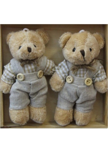 Turuncu Peluş Ayıcık Anahtarlık, Erkekler Için, Sevimli ve Şık Tasarım