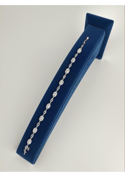 925 Ayar Gümüş Oval Tam Tur Bileklik Kadın fiyatları