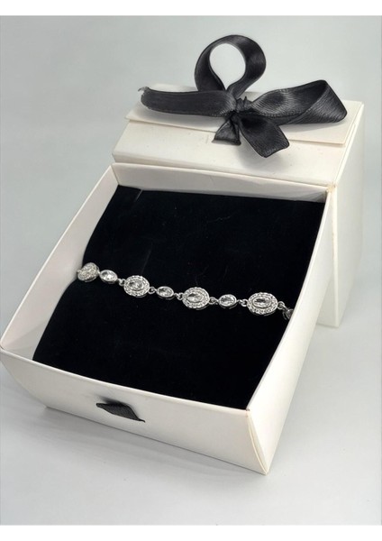 925 Ayar Gümüş Oval Tam Tur Bileklik Kadın modelleri