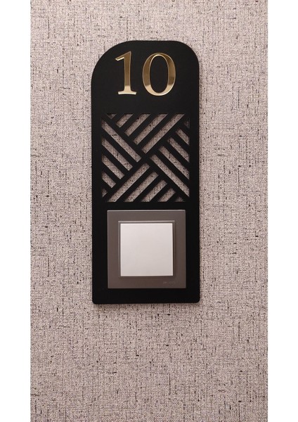 Şık Kapı Zili Çerçevesi, Numara Yazdırılabilir, Dekoratif ve Ev Için Uygun