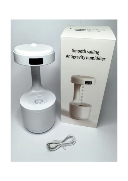 Hava Nemlendirici Yer Çekimine Karşı Su Damlalı Buhar Makinesi 800ML. (Beyaz) Antı-Gravıty Su Damlacıklı Yerçekimine Karşı Ortam Hava Nemlendirici fiyatları
