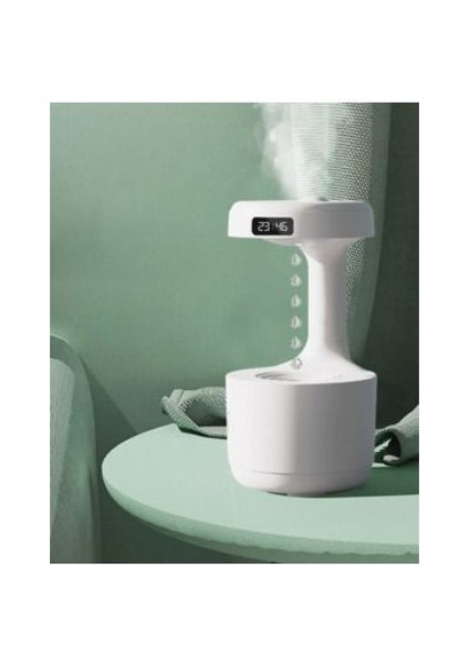 Hava Nemlendirici Yer Çekimine Karşı Su Damlalı Buhar Makinesi 800ML. (Beyaz) Antı-Gravıty Su Damlacıklı Yerçekimine Karşı Ortam Hava Nemlendirici indirimleri