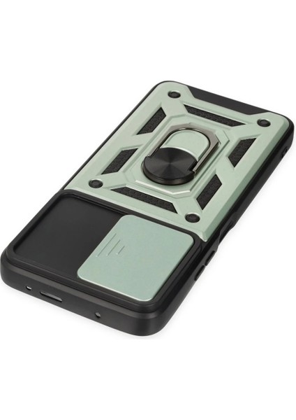 Xiaomi Poco X3 Gt Kılıf Pars Lens Yüzüklü Silikon - Yeşil fırsatları