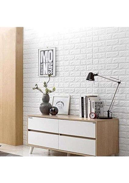 Kendinden Yapışkanlı 70X77CM 3D Foam Duvar Paneli, Kolay Dekorasyon. fırsatları