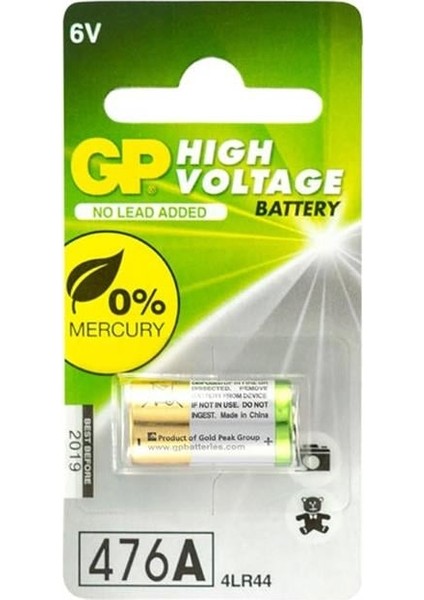 476A 6 Volt Alkalin Pil (4LR44)