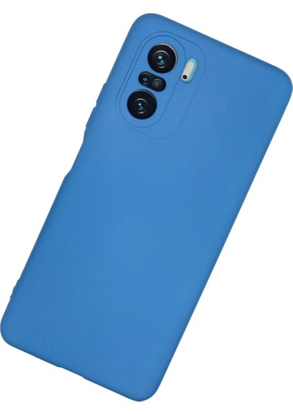 Xiaomi Poco F3 Kılıf Nano Içi Kadife Silikon - Mavi fiyatları