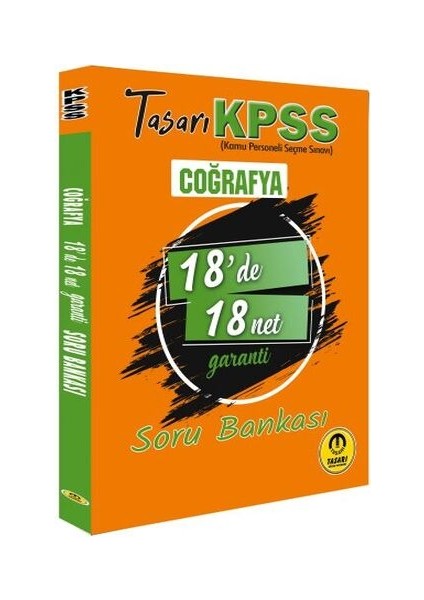 Tasarı Kpss Coğrafya 18'de 18 Net Soru Bankası