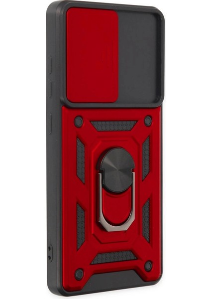 Samsung Galaxy S20 Fe Kılıf Pars Lens Yüzüklü Silikon - Kırmızı fiyatları