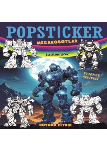 Megarobotlar Boyama Kitabı Pop