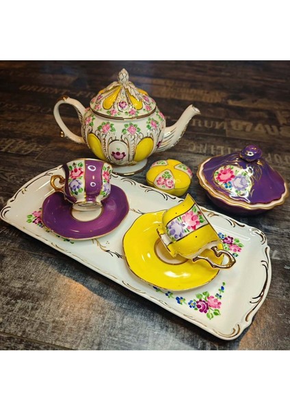 El Yapımı Canlı Sarı Porselen Kahve Fincanı, Şıklık ve Tarzınıza Renk Katacak. modelleri