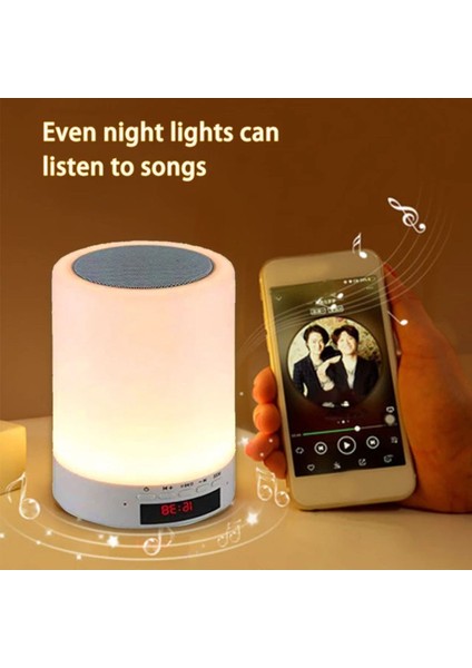 Renk Değiştiren Romantik Masa Lambası ve Kablosuz Hoparlör ile Ortam Aydınlatması