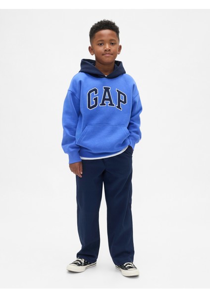 Erkek Çocuk Koyu Mavi Relaxed Easy Khaki Pantolon