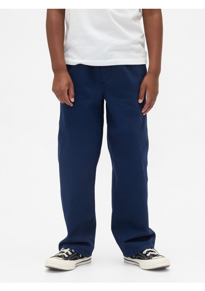 Erkek Çocuk Koyu Mavi Relaxed Easy Khaki Pantolon fırsatları