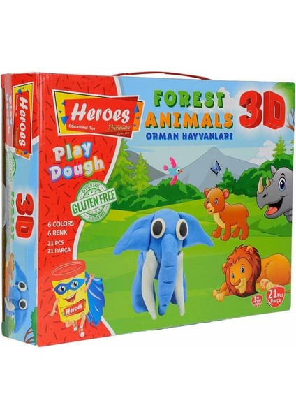 ERN-571 Heroes 3D Orman Hayvanları Seti - fiyatları