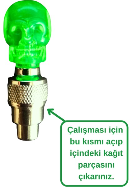 2 Adet 3 Modlu Fener Seti 2 Çift (4 Adet) Sensörlü LED Işıklı Sibop Kafatası Şekilli Kapak Lambası modelleri