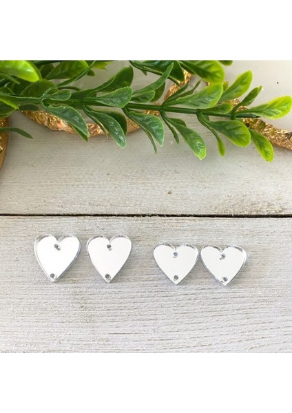 Akrilik Aynalı Delikli Yapışkanlı Model, 5'li, 4cm, Beyaz, Şık ve Pratik Kullanım Sağlar.