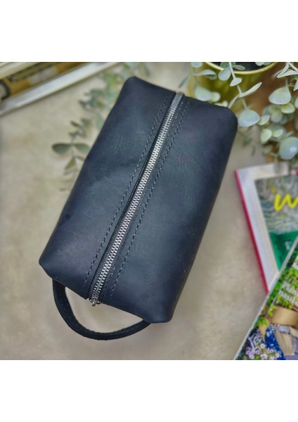 Panacea Dopp Kit / Hakiki Deri Seyahat % El Çantası