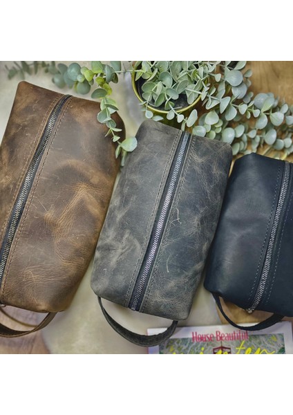 Panacea Dopp Kit / Hakiki Deri Seyahat % El Çantası modelleri